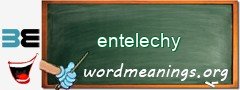 WordMeaning blackboard for entelechy